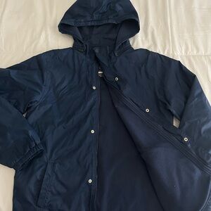 Men's Navy Hooded Jacket